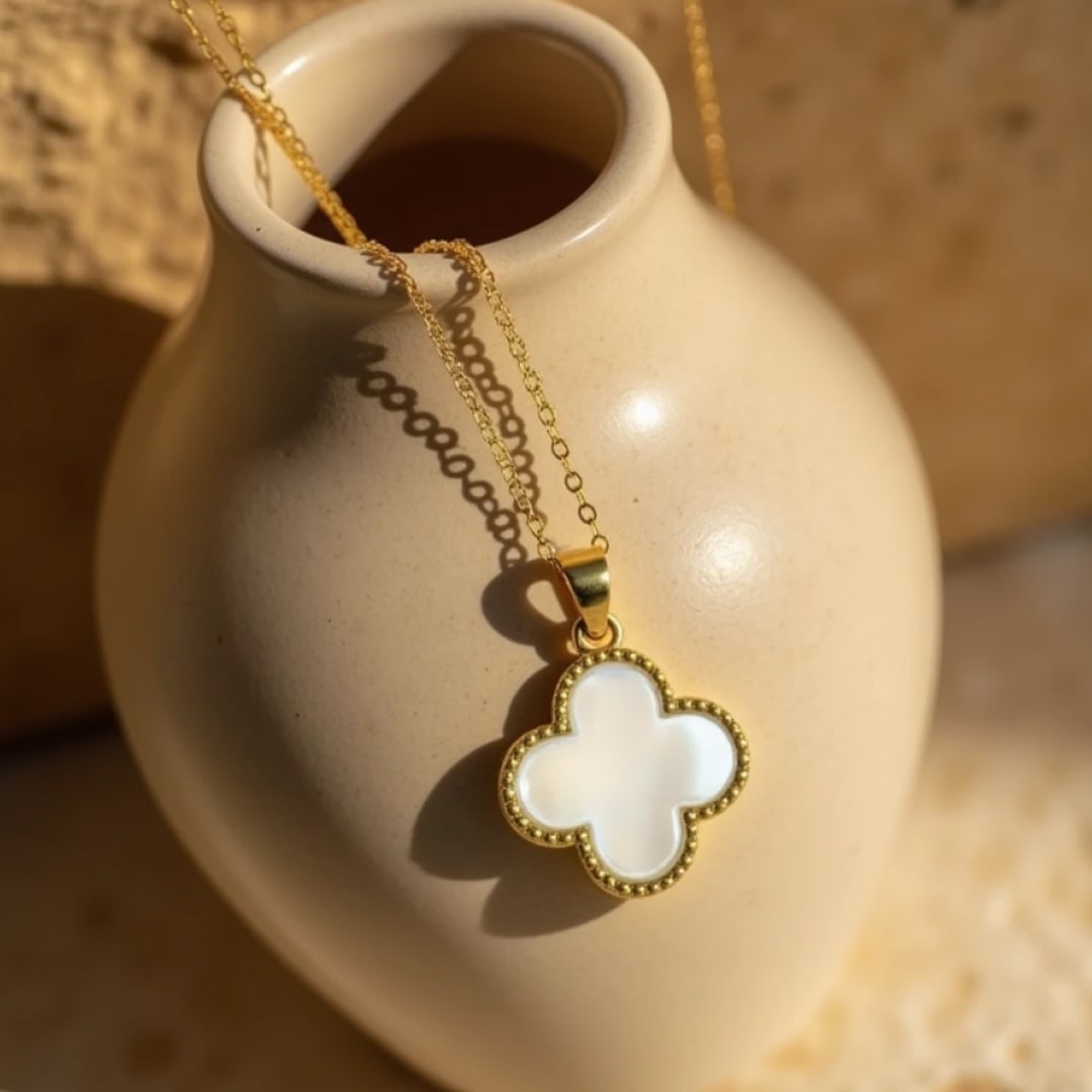 GeluksKlaver Ketting | Voordeel