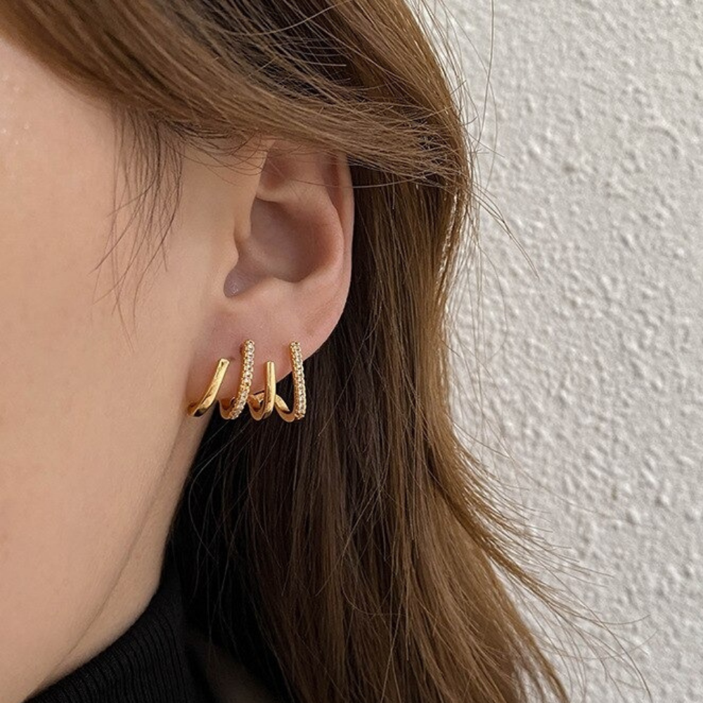 Elegante Gouden Oorbellen | 20% korting