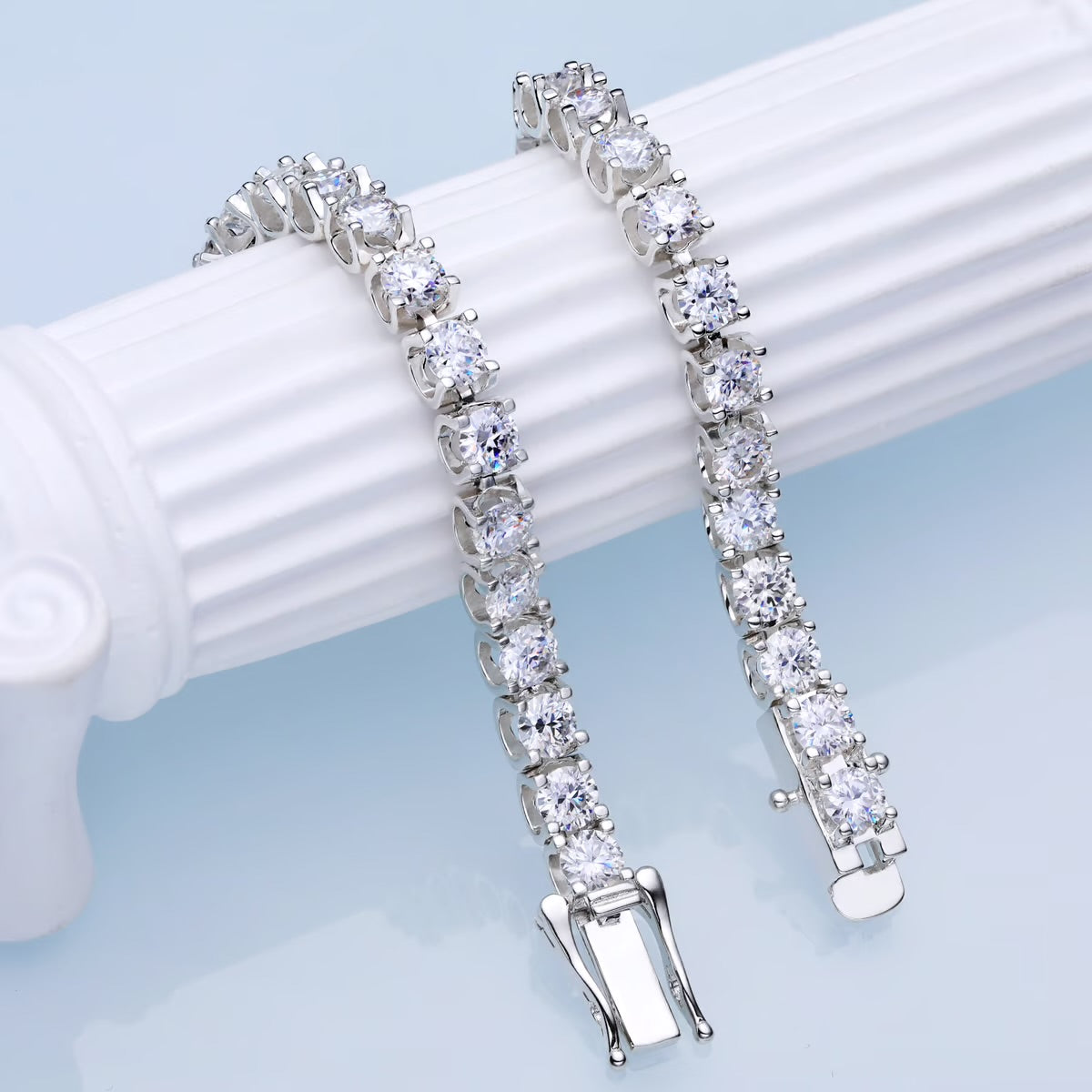 Luxe Moissanite Armband | Stapelkorting